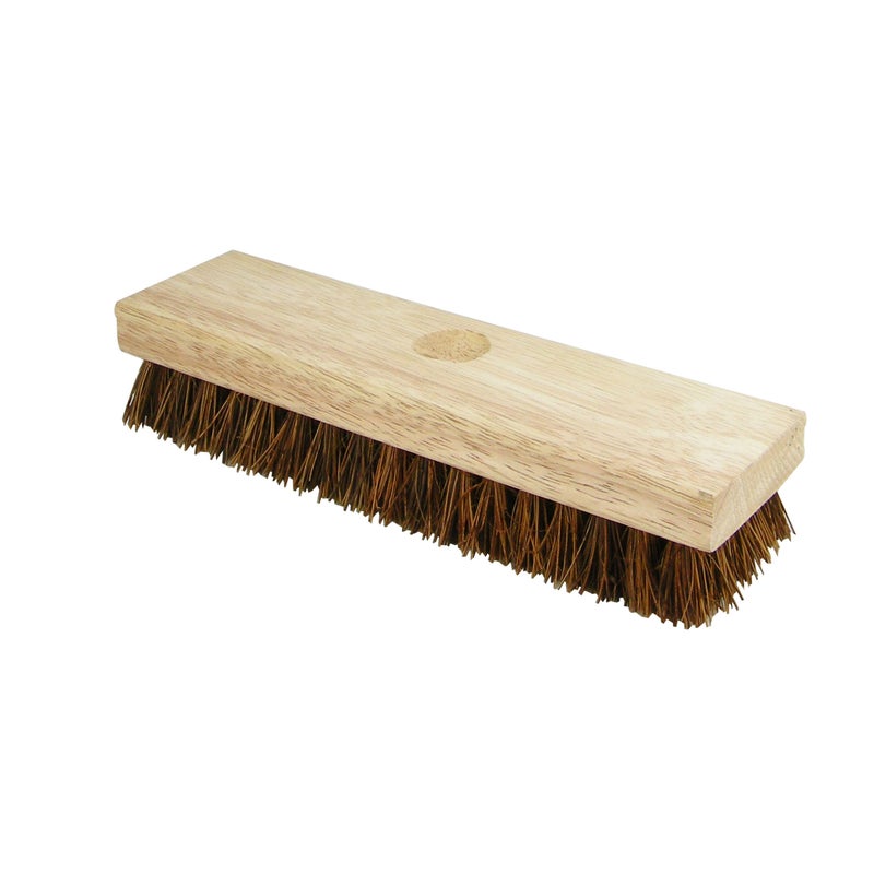 Quickie Scrub Brush, 9-Inch, Heavy Duty Coarse Fibers for Rough Surface, Outdoor Cleaning Brush for Deck/Garage/Pool/Grout/Patio - Image 1